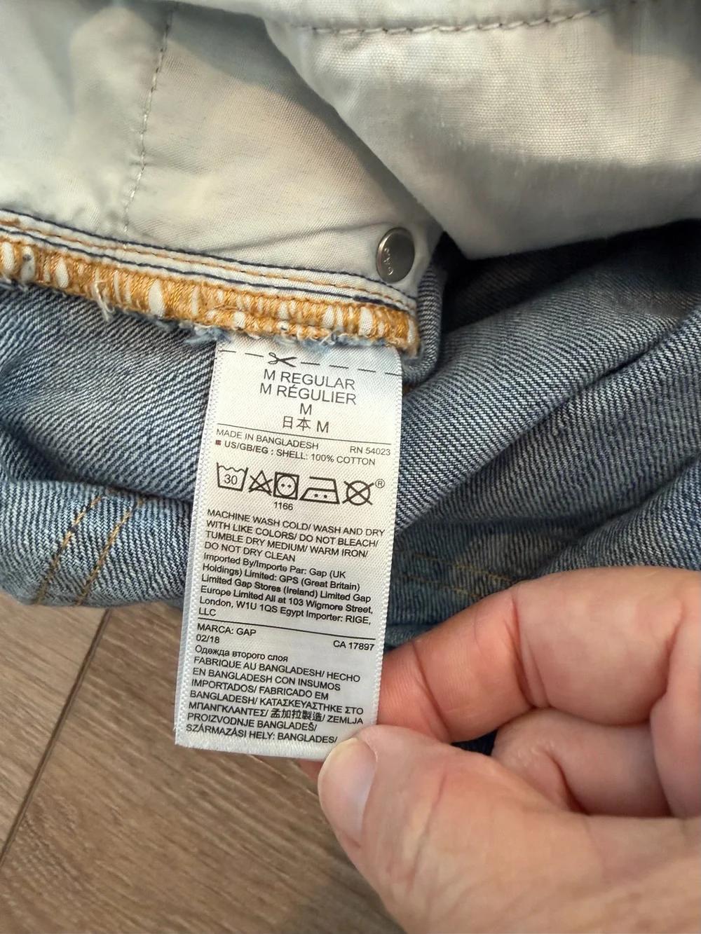 Gap Denim Button-Front Overall Dress in Medium Blue